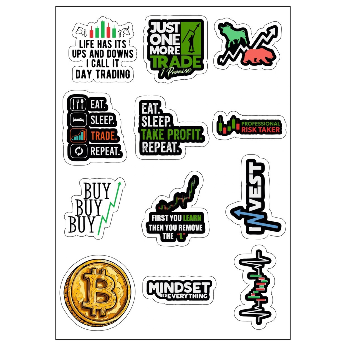 Stocks Sticker Sheet