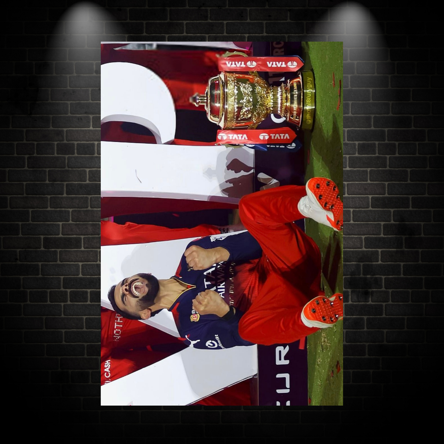 Virat sitting poster