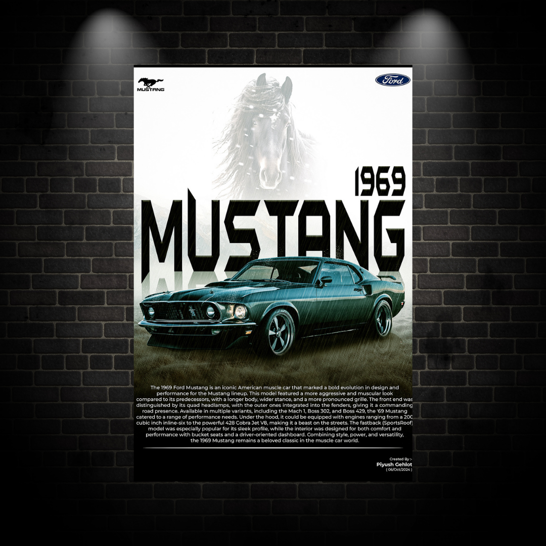 1969 Mustang Poster
