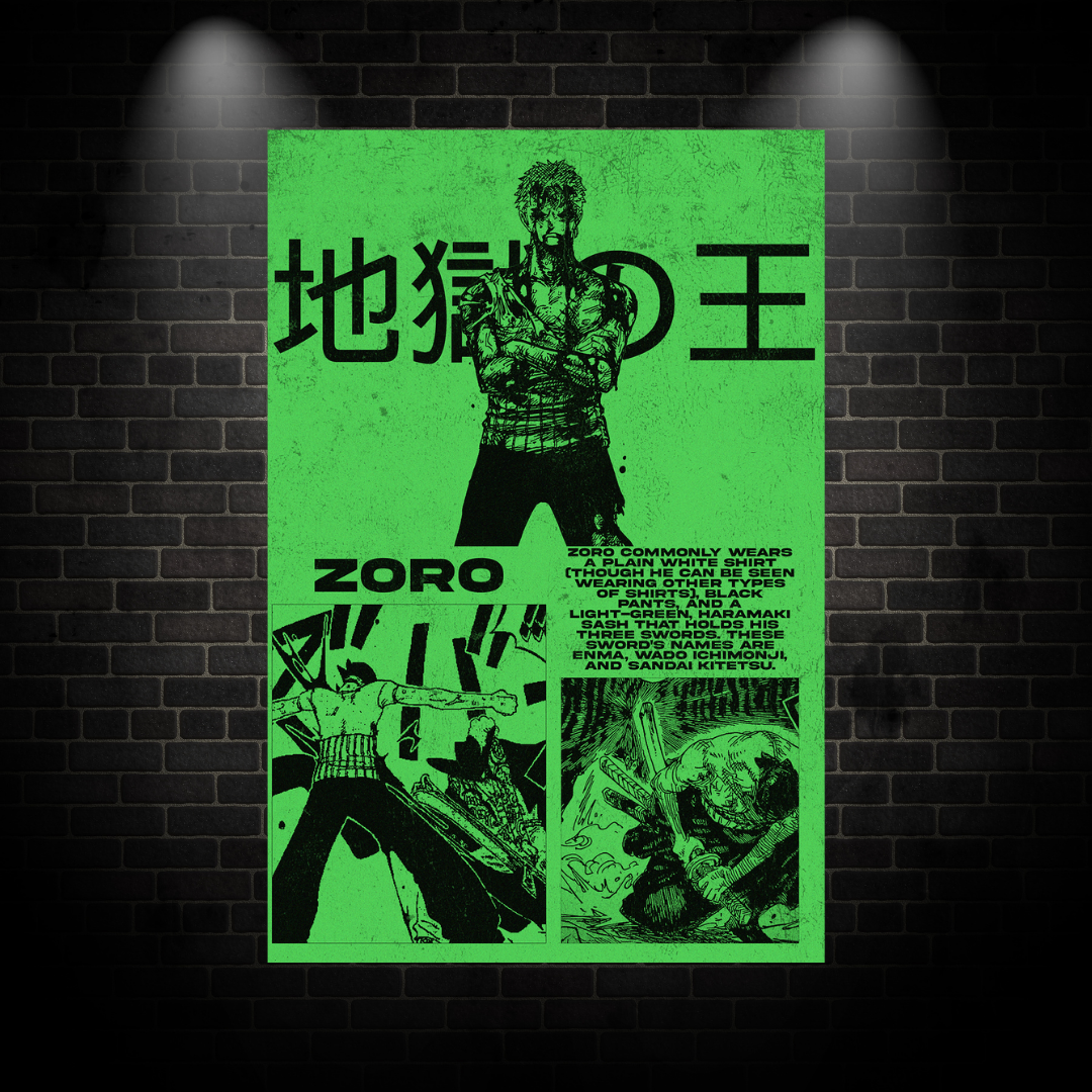 Zoro Green Poster