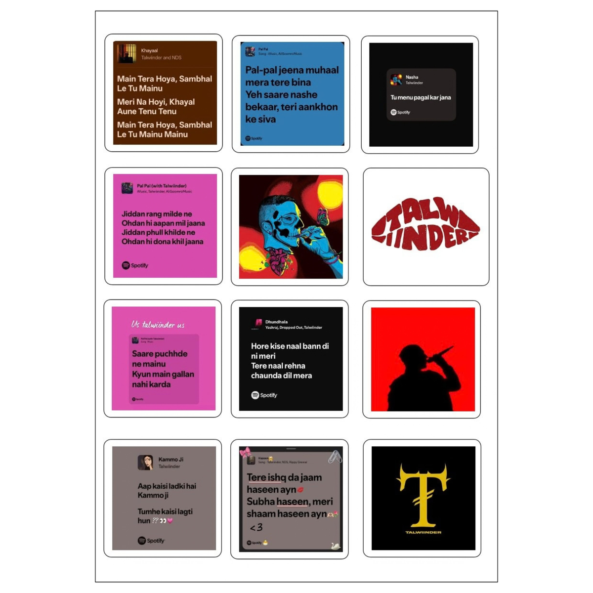 Talwinder Sticker Sheet