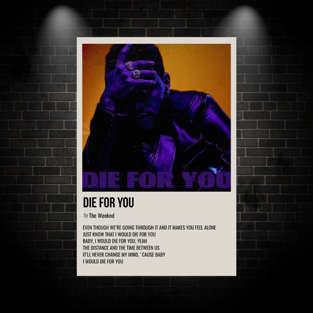 Weeknd Die For You Poster