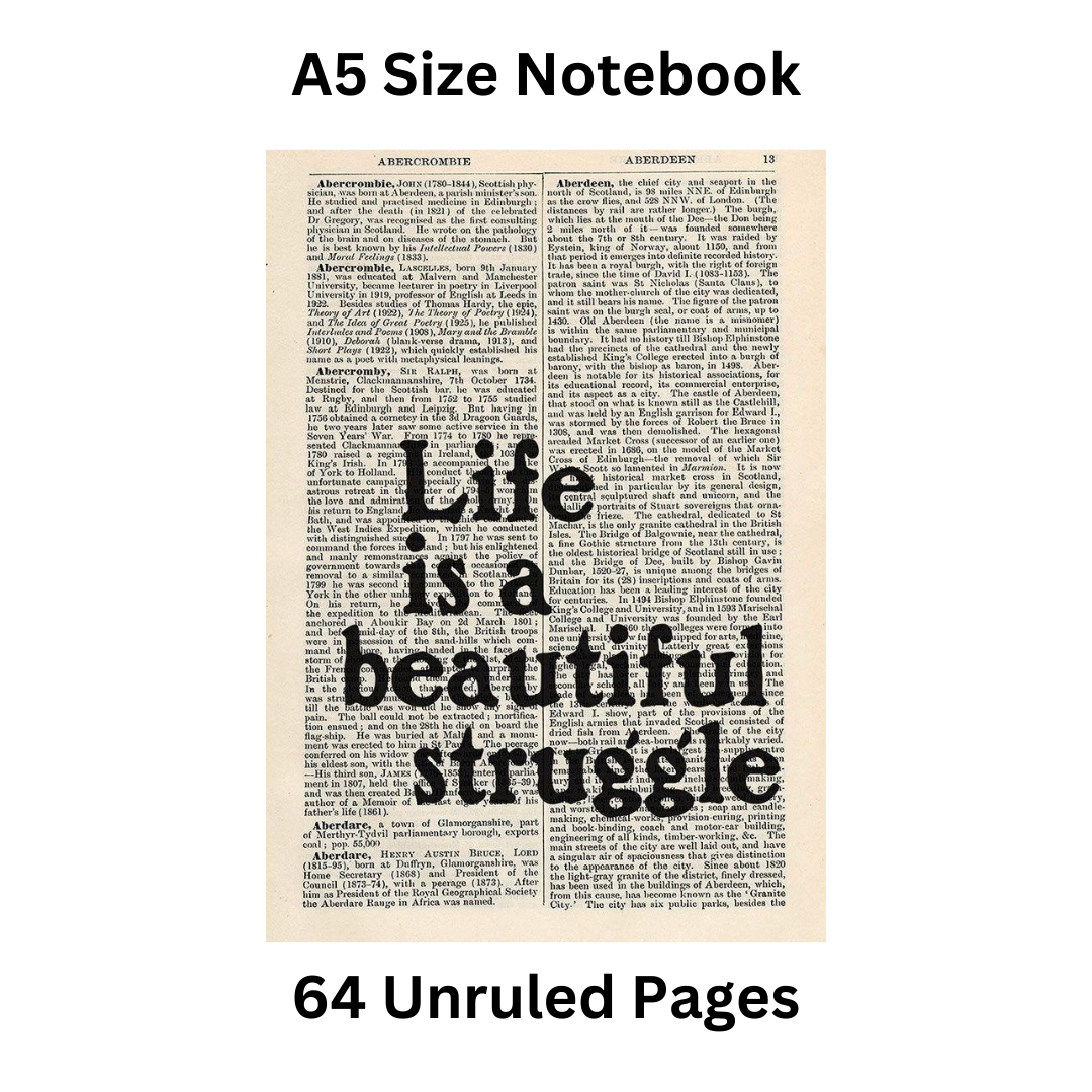 Newspaper Doodle Notebook 2