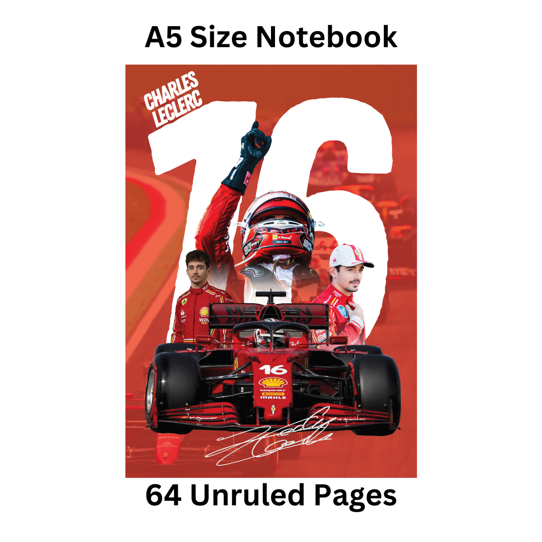 Charles Leclerc Doodle Notebook