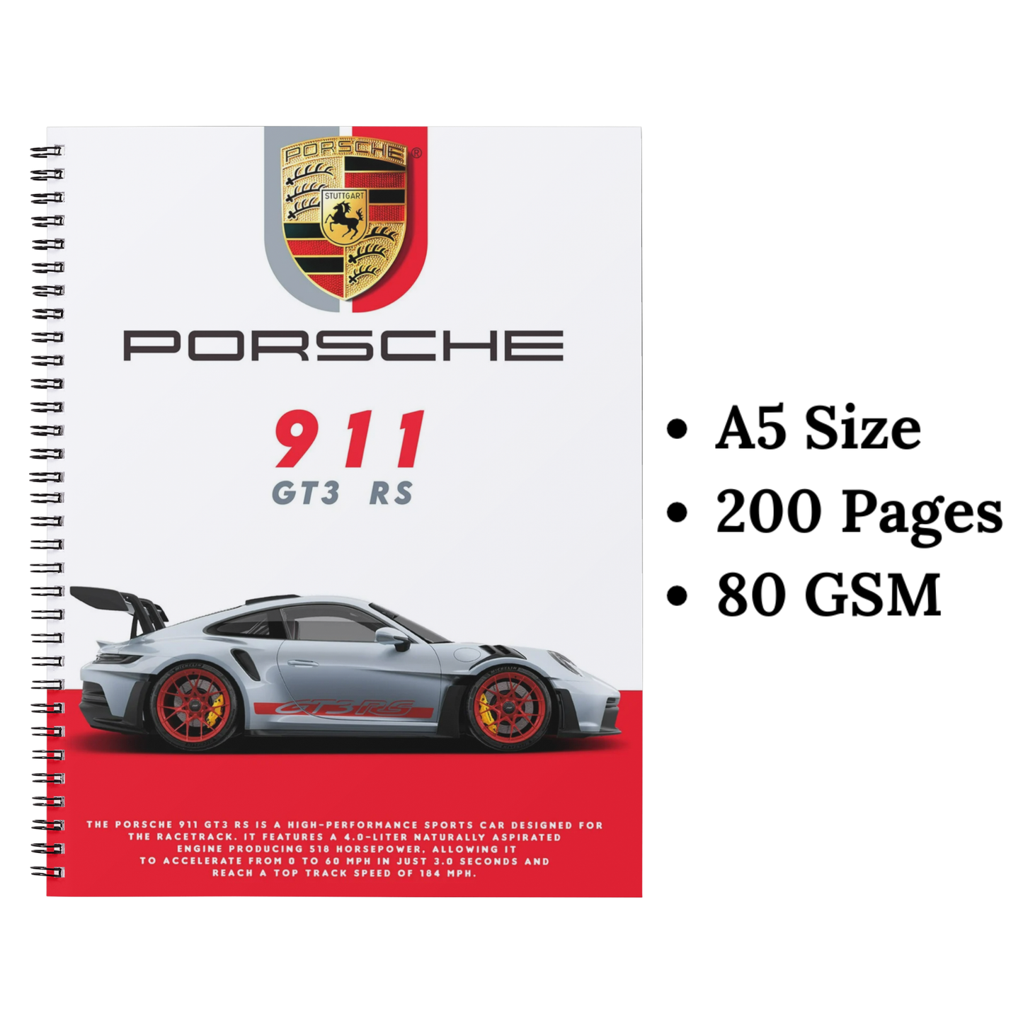 911 Porsche wiro notebook