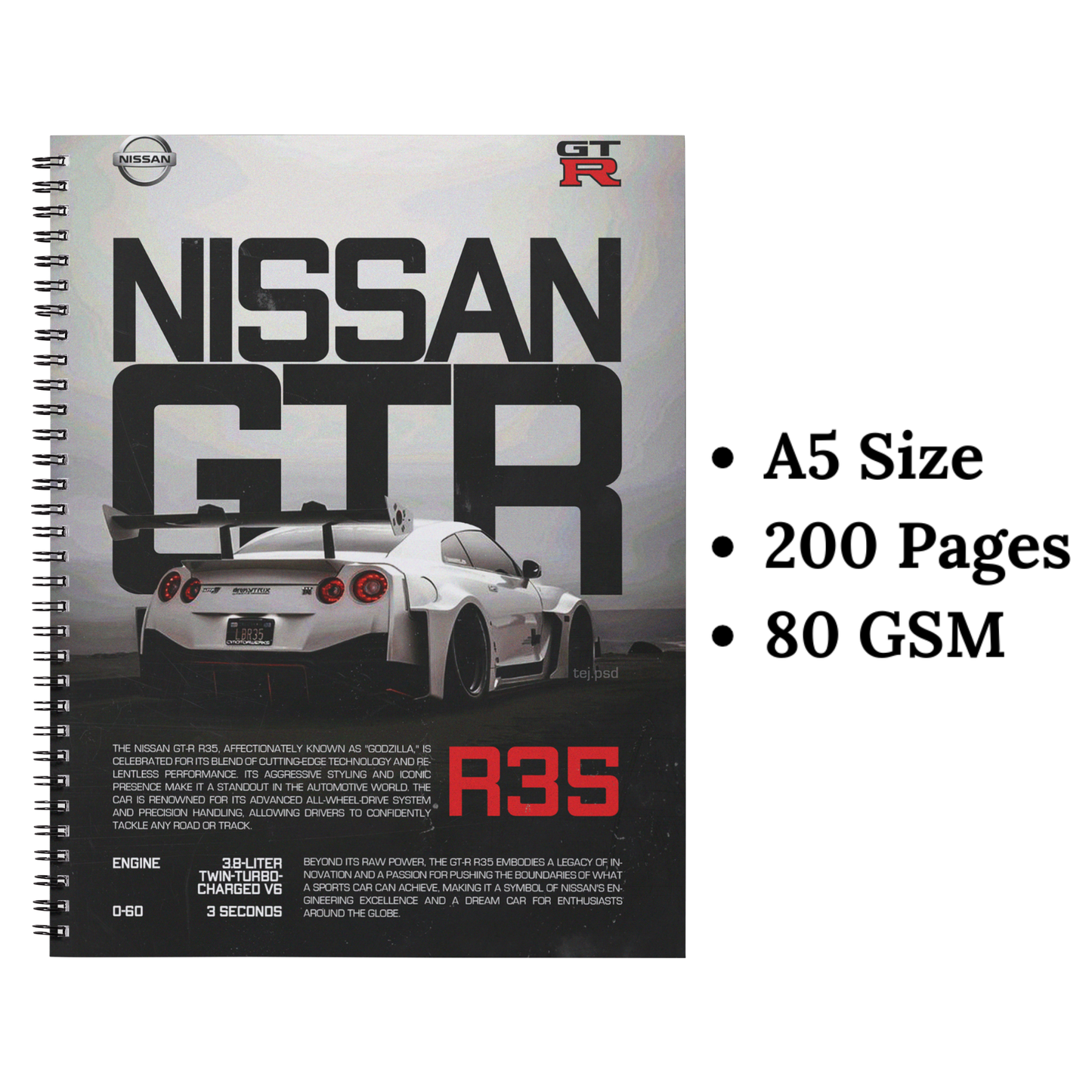 Nissan gtr wiro notebook