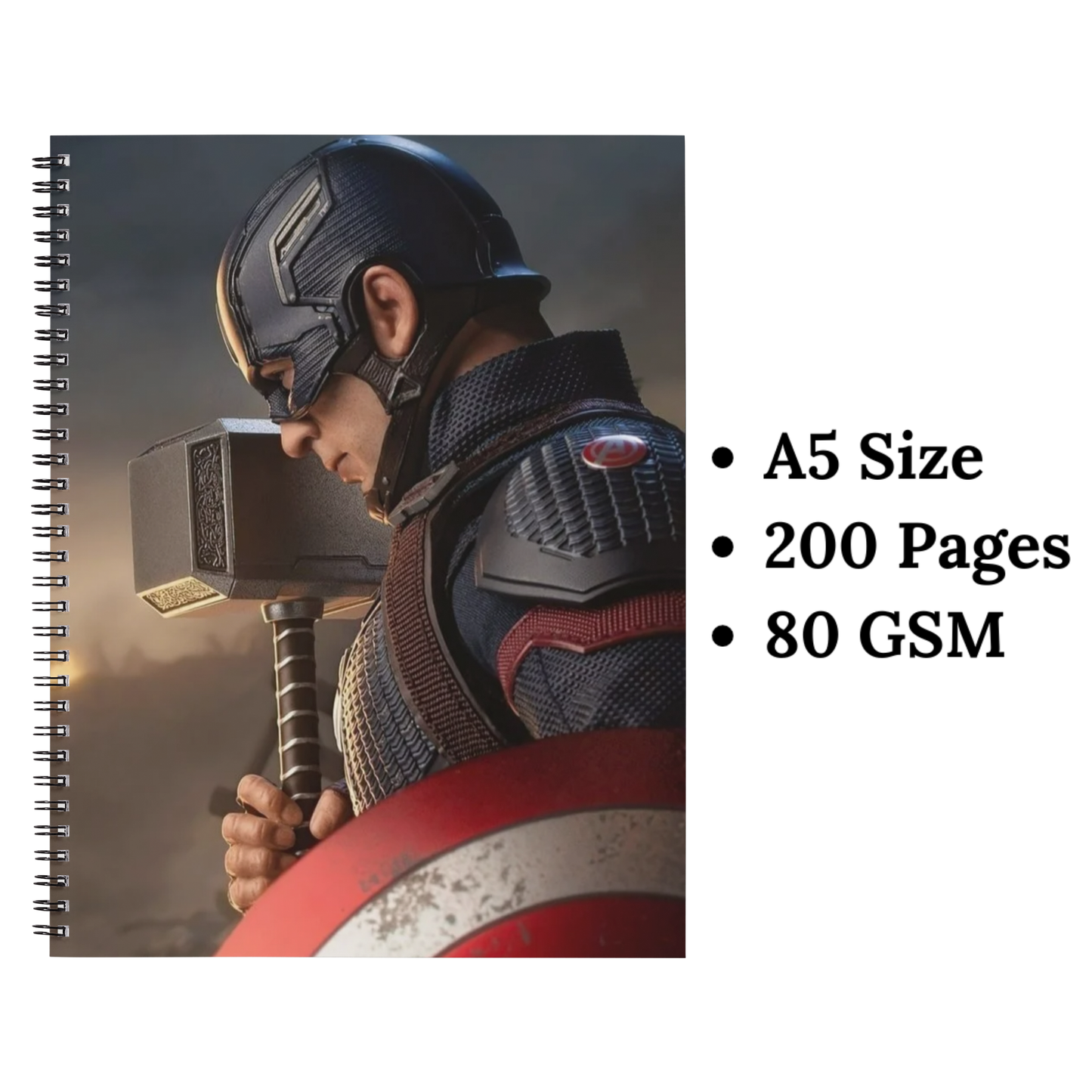captain America wiro notebook