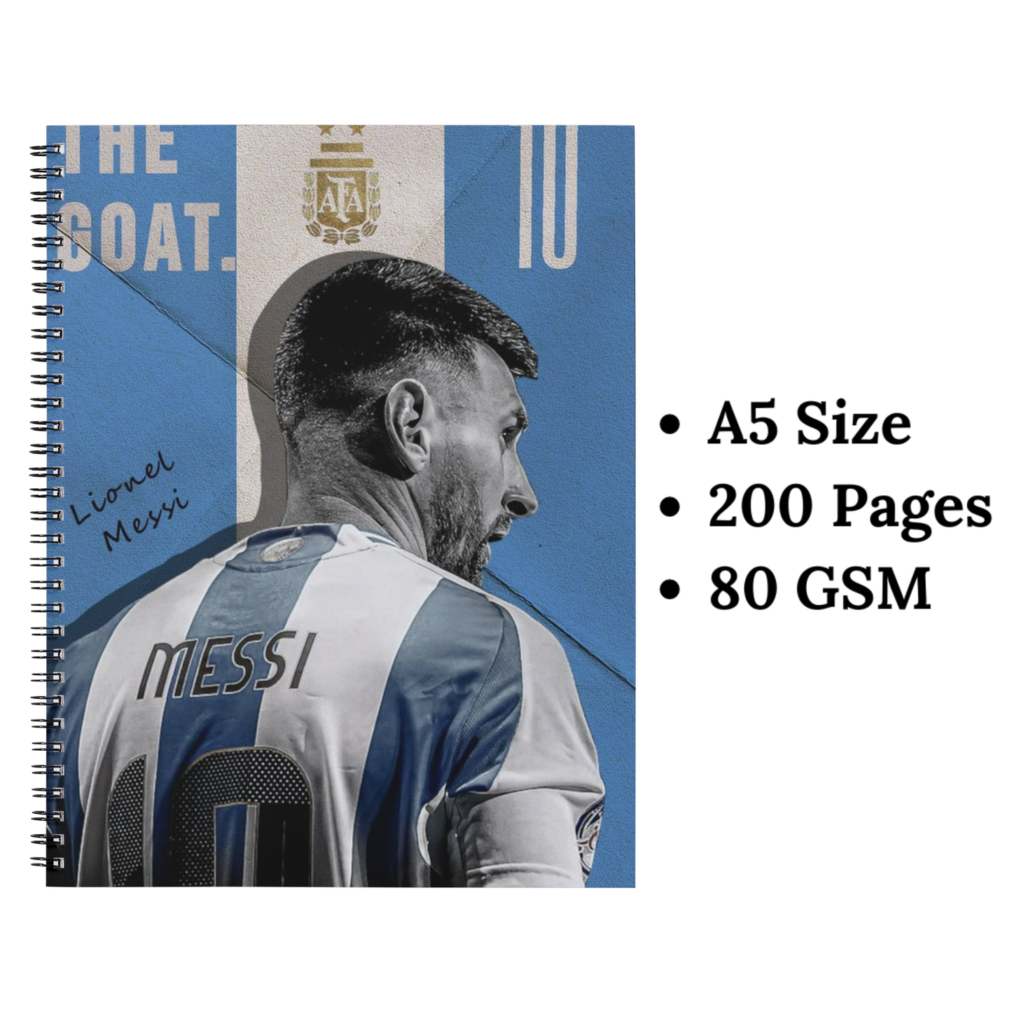 Messi art wiro notebook