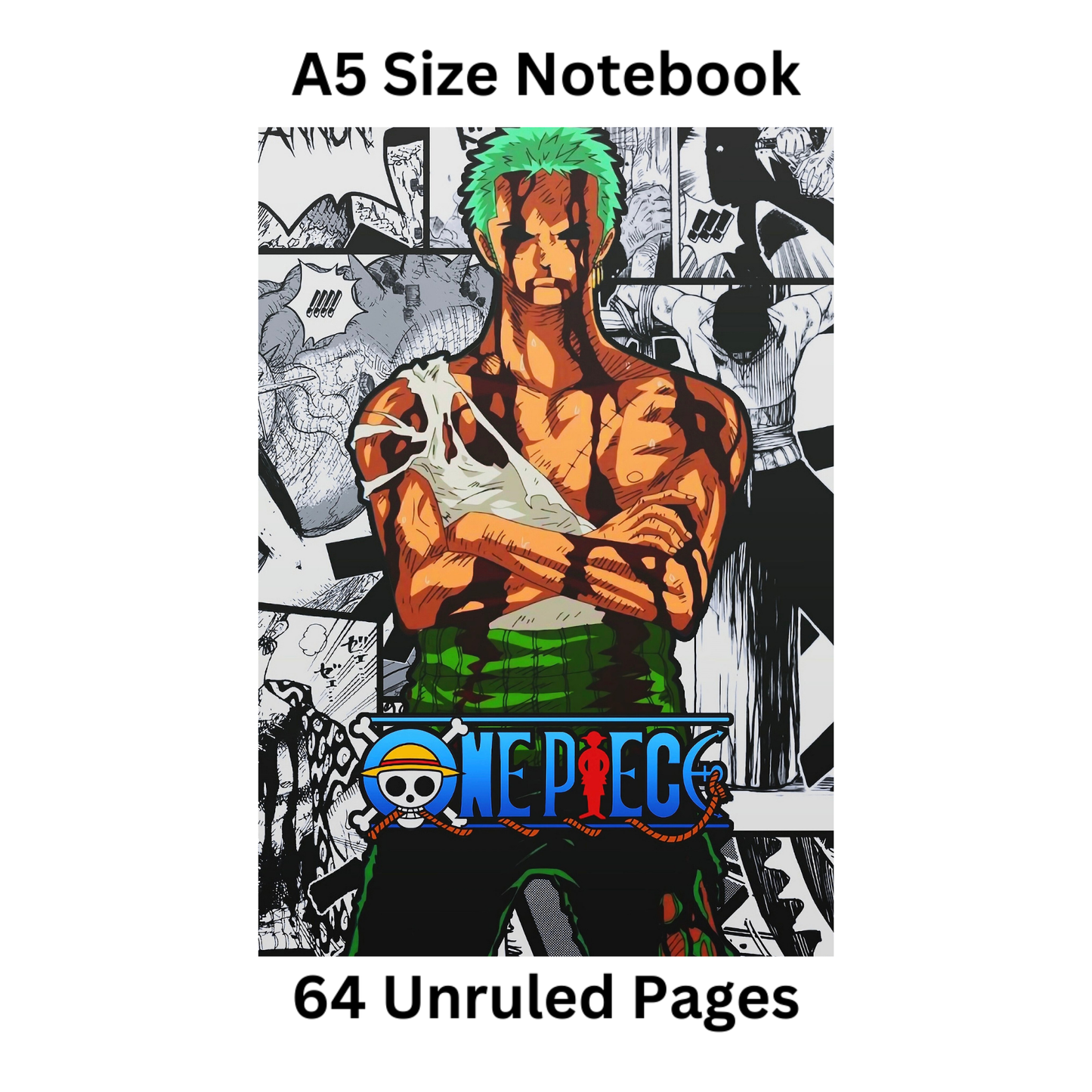 zoro nothing happened doodle notebook