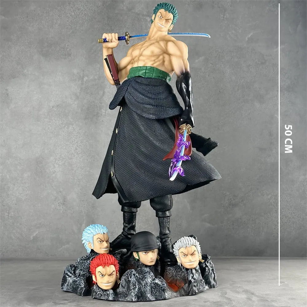 50 Cm Zoro Premium Figure with Replaceable Heads
