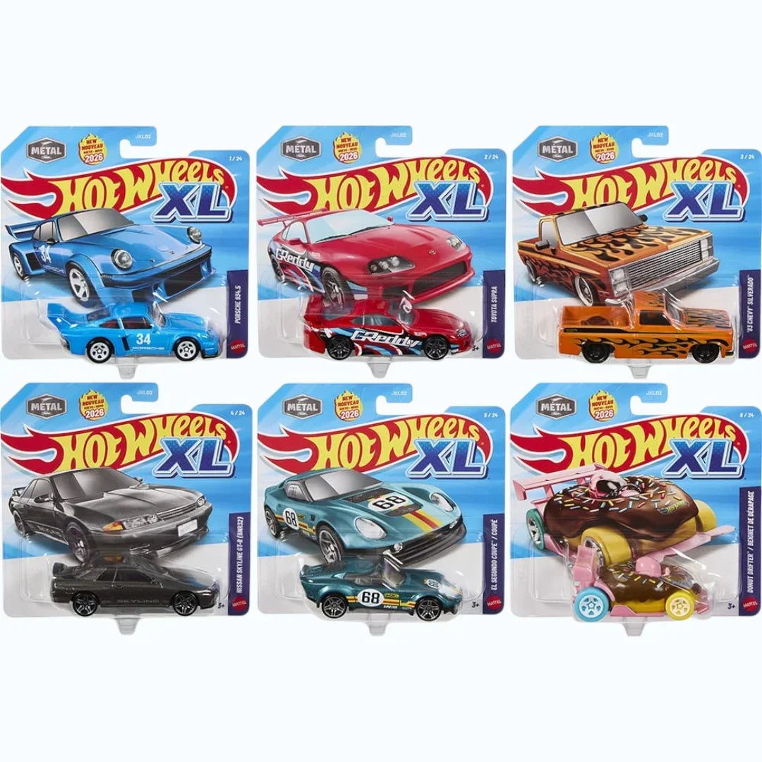 Imported Hot Wheels XL Set of 6 Cars