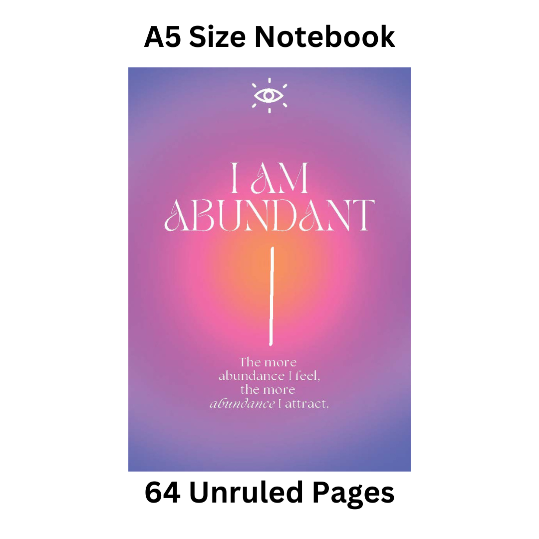 I Am Abundant Doodle Notebook