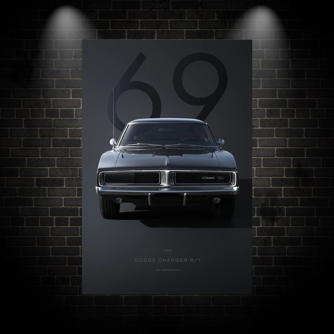 69 Mustang Poster