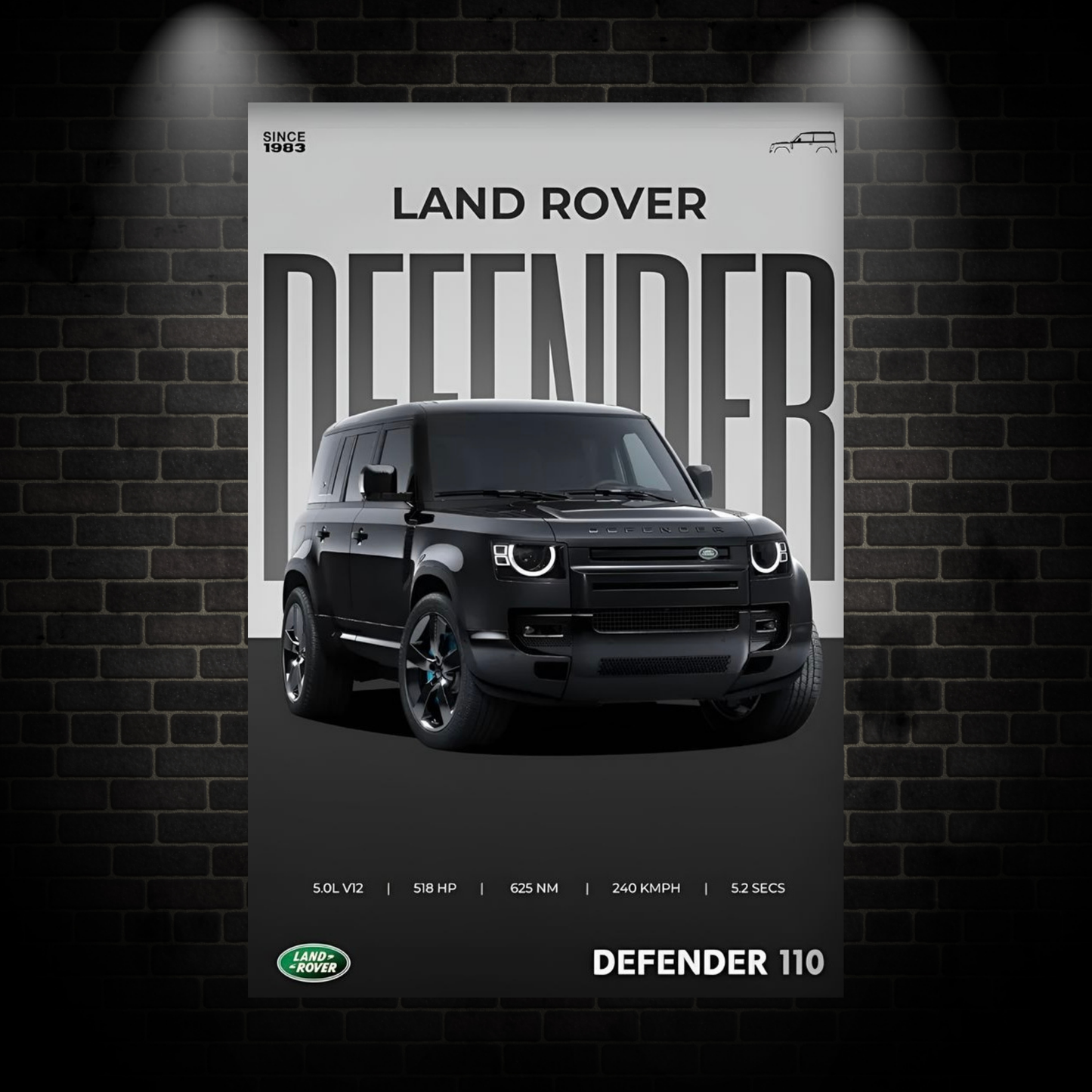 Black defender poster