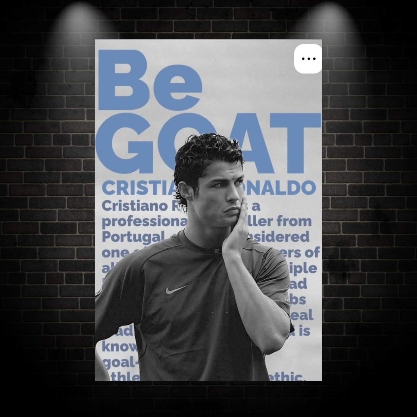 Goat Ronaldo poster