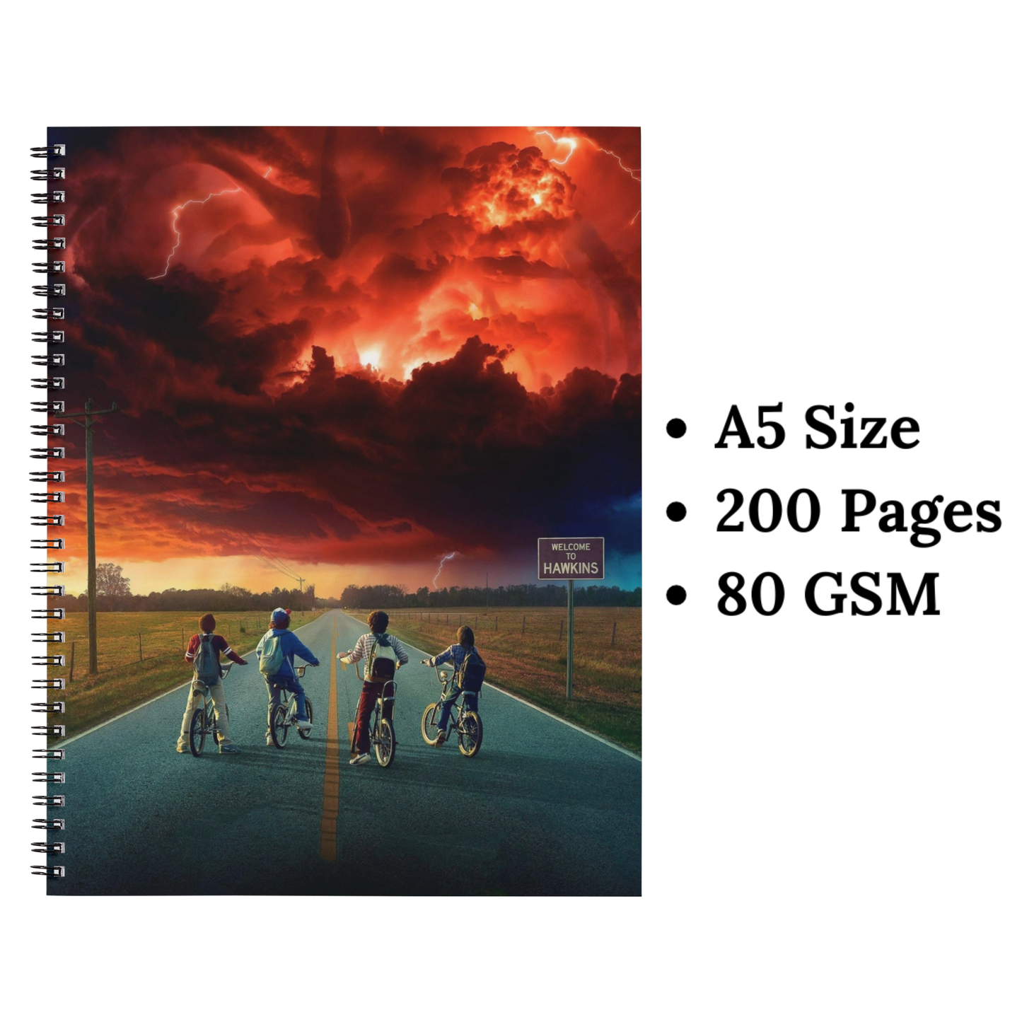 stranger things wiro notebook