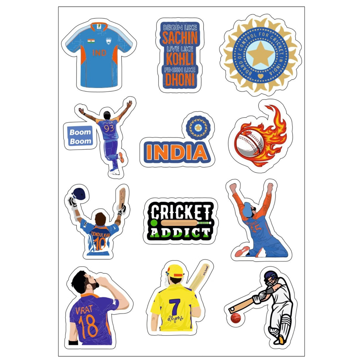 Cricket Sticker Sheet