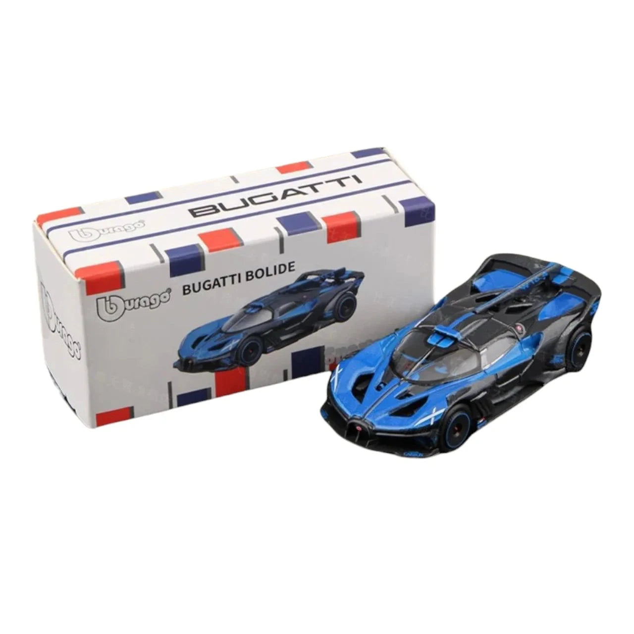 Imported Bburago 1:64 Bugatti Bolide Diecast Car - Blue