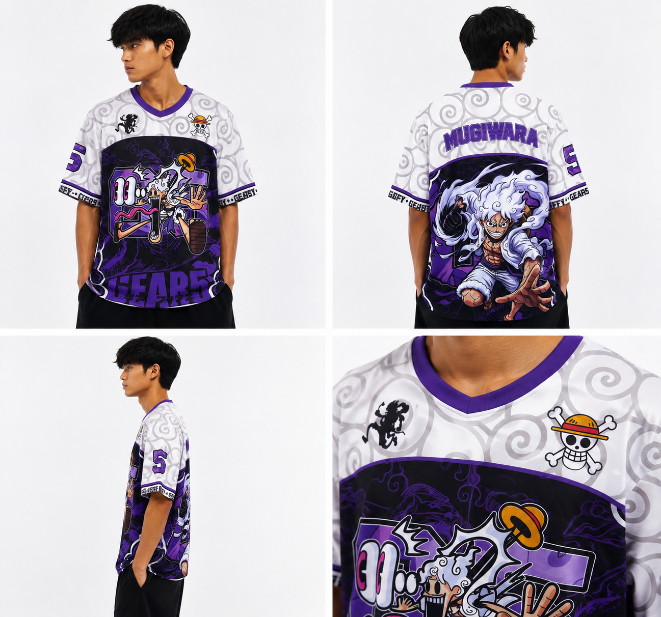 One Piece Monkey D Luffy Gear 5 Jersey