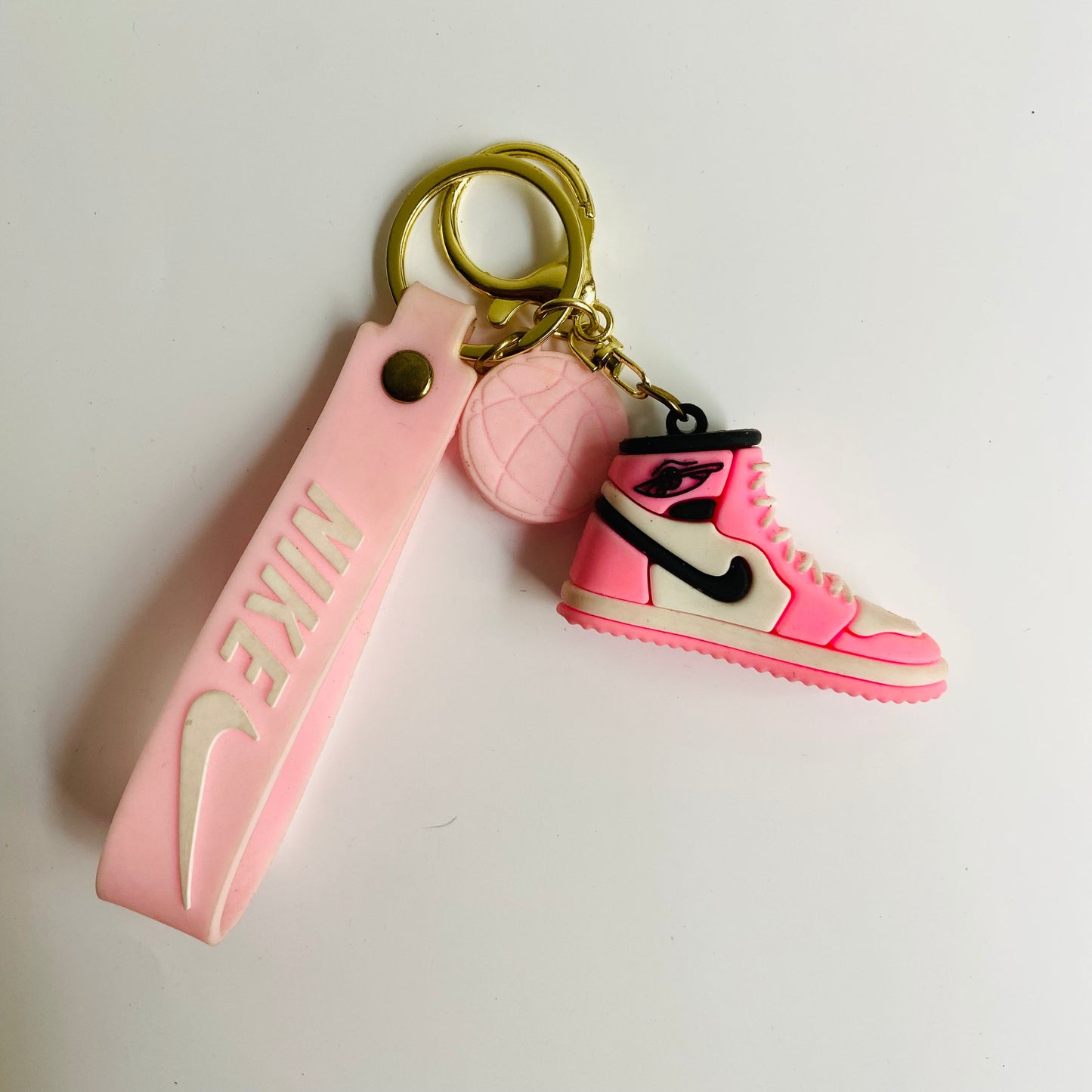 Pink Sneakers Keychain