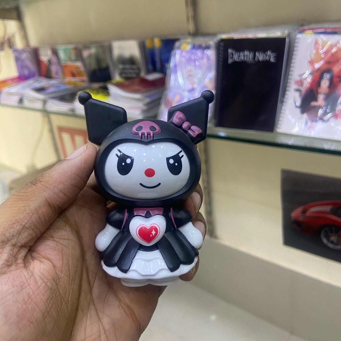 Black Kuromi Face Changing Keychain