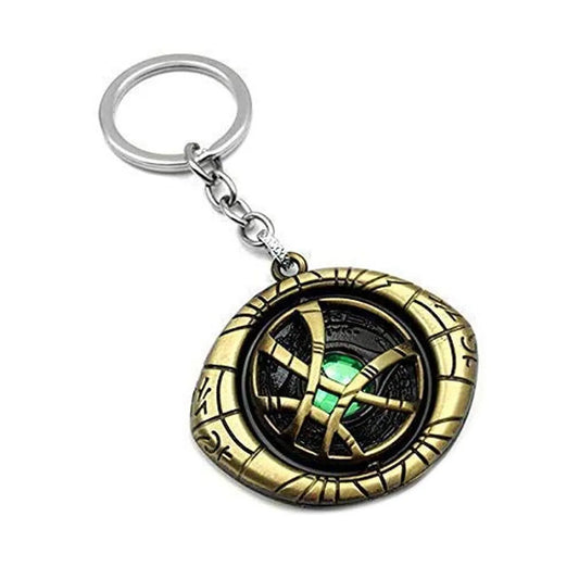 doctor strange eye of agamoto keychain - golden