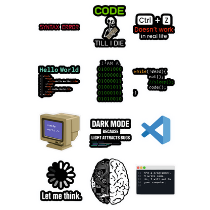 Coding Sticker Sheet