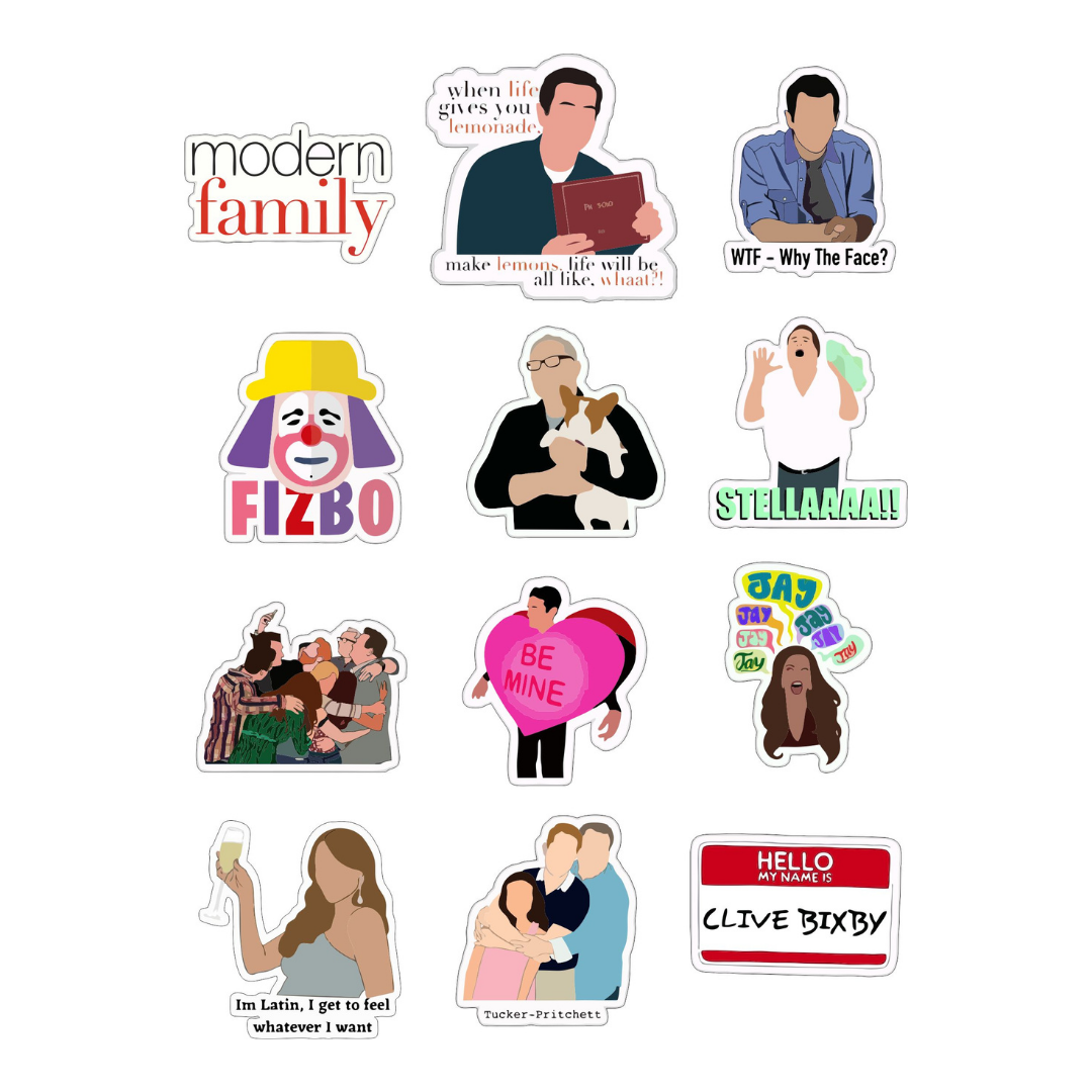 Modern Family Sticker Sheet