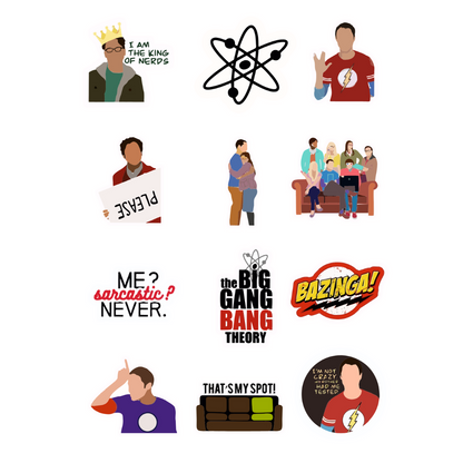 Big Bang Theory Sticker Sheet