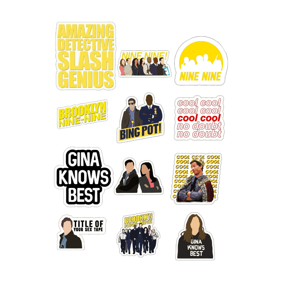 Brooklyn Nine Nine Sticker Sheet Perfect Parcel brooklyn-nine-nine-sticker-sheet-perfect-parcel
