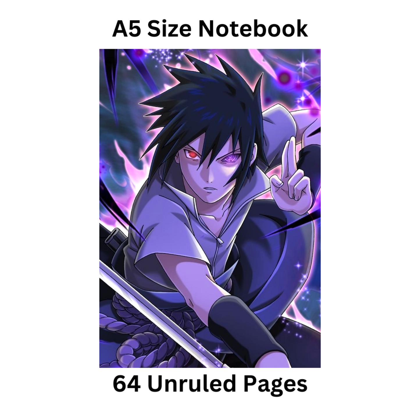 sasuke Uchiha doodle notebook