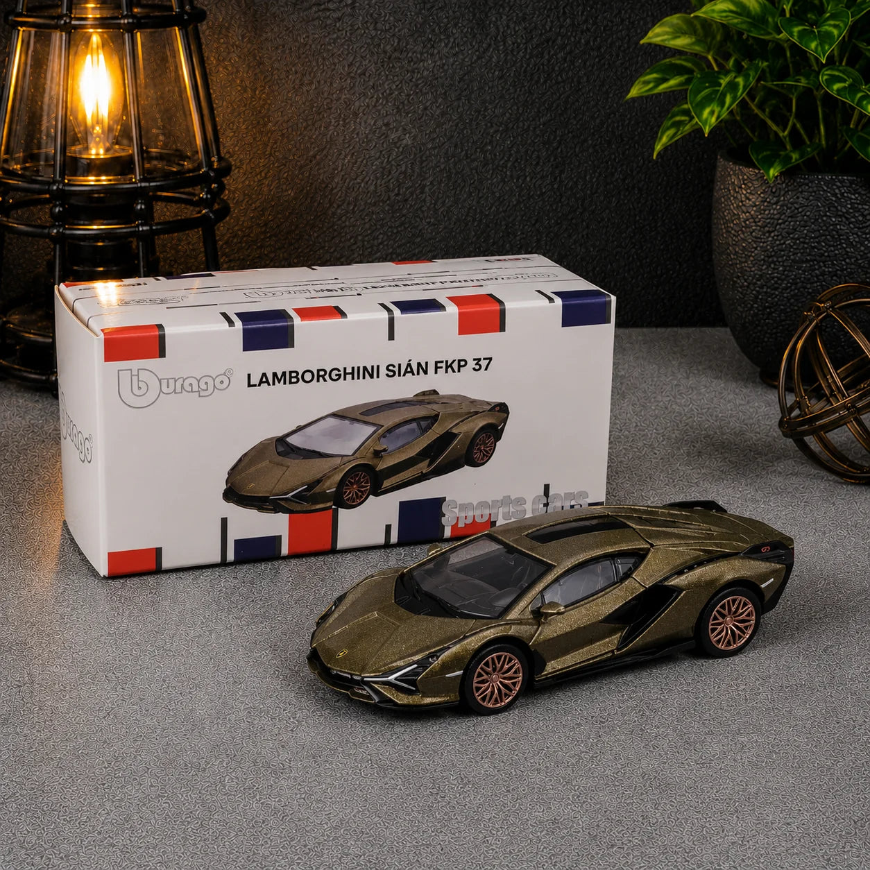 Imported Bburago 1:64 Lamborghini Sian FKP 37 Diecast Car