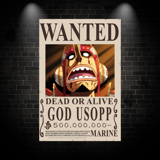 Usopp Wanted Poster