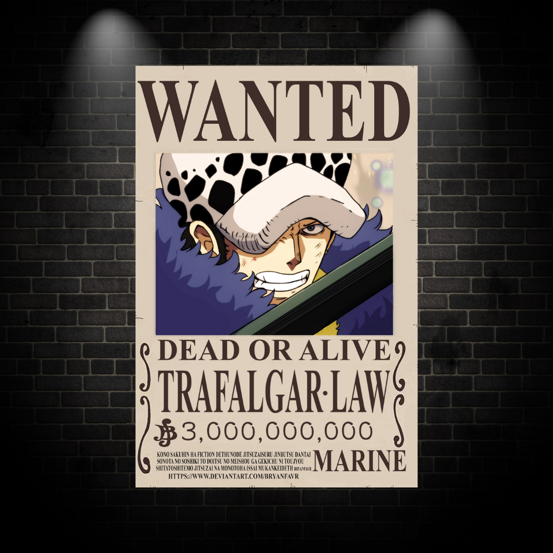 Trafalgar Law Wanted Poster