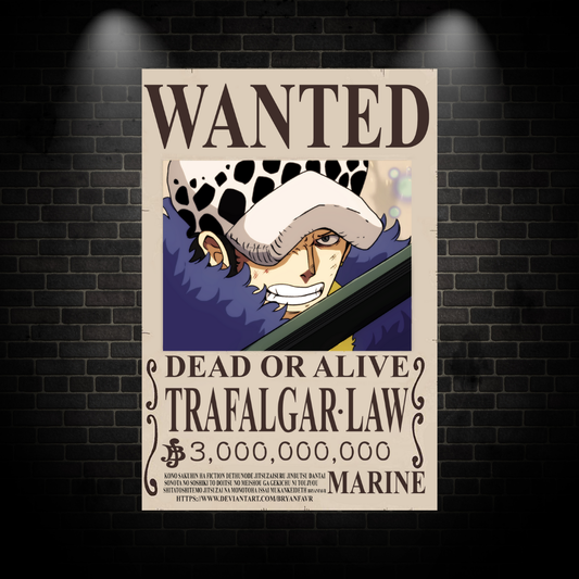 Trafalgar Law Wanted Poster