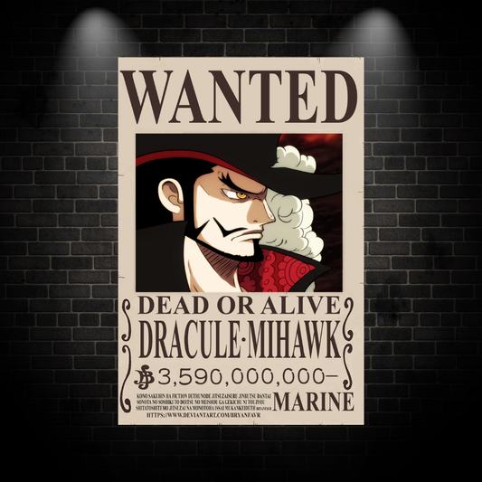 Mihawk Wanted Poster