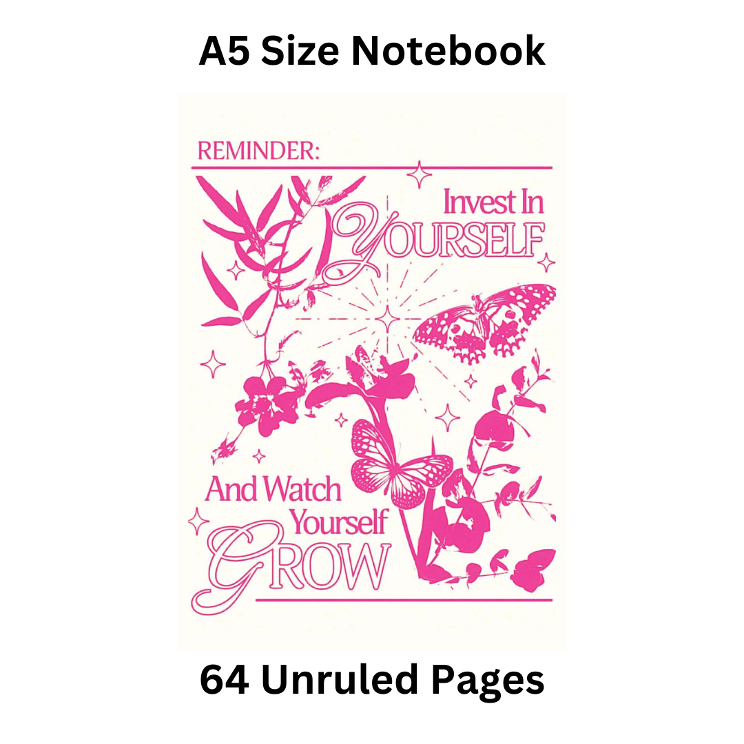 Invest In Yourself Doodle Notebook