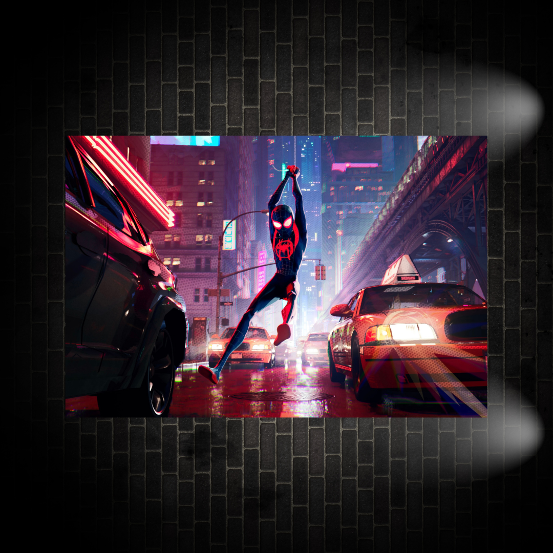 Spiderverse Swinging Poster