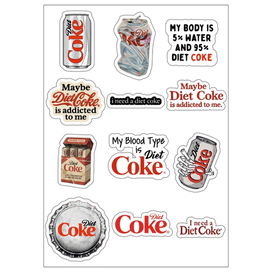 Diet Coke Sticker Sheet