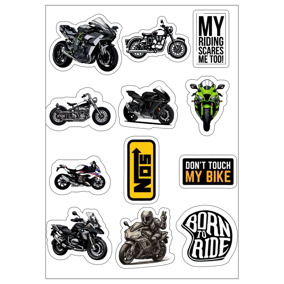 Bikes Sticker Sheet