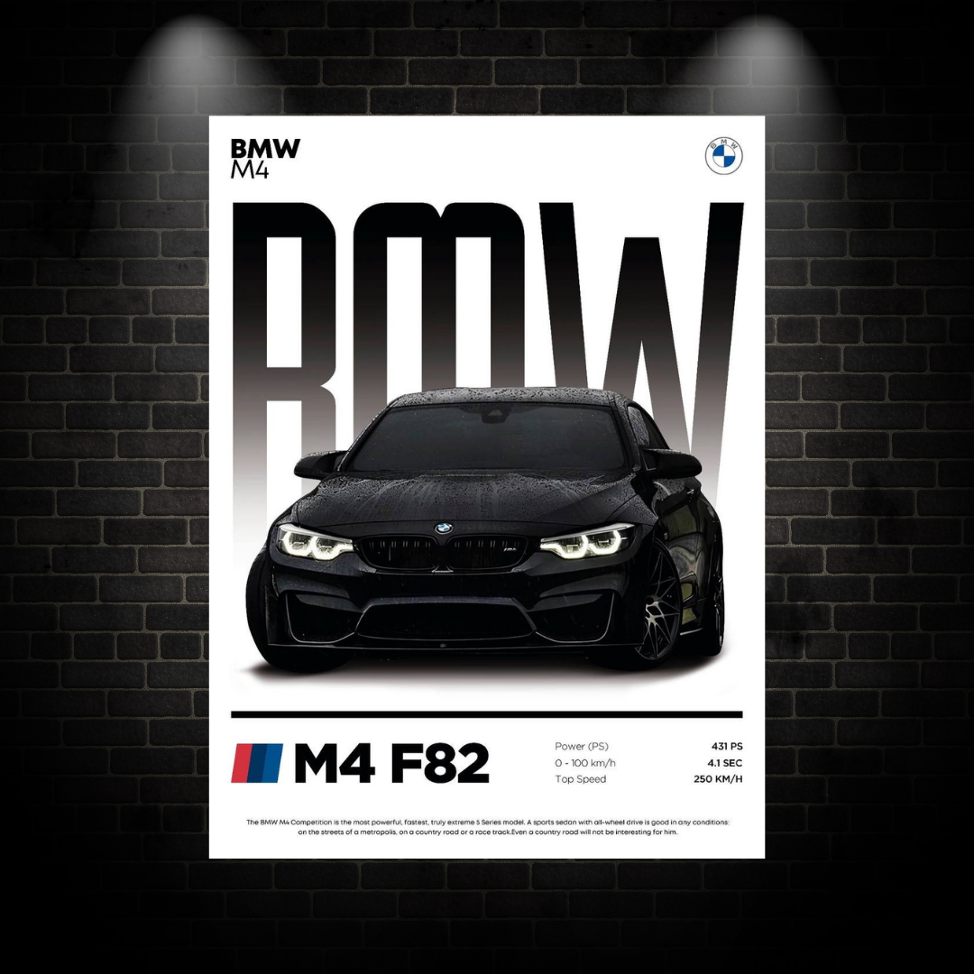 BMW M4 Poster
