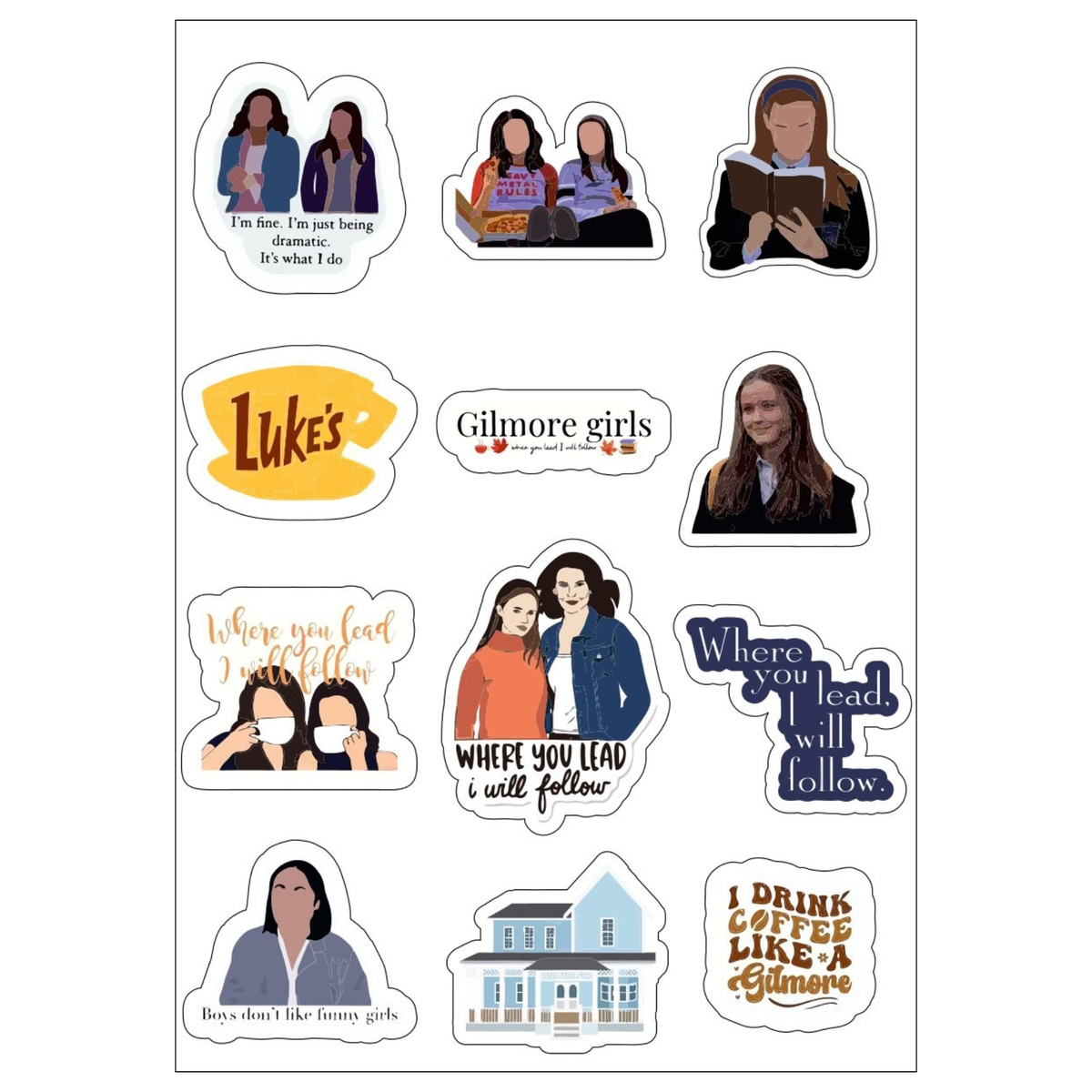 Gilmore Girls Sticker Sheet