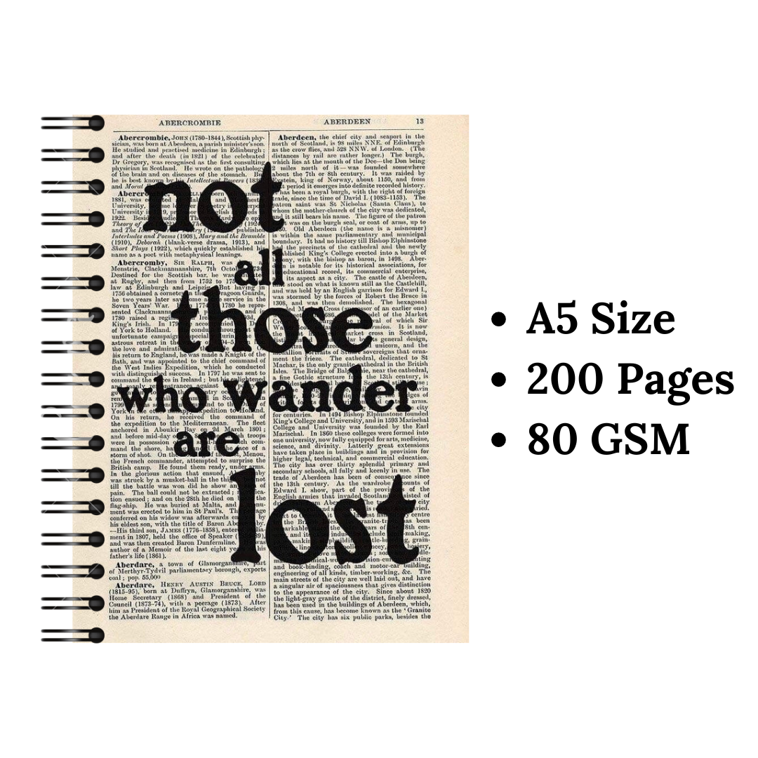 Not All Those who wander are lost Wiro Notebook