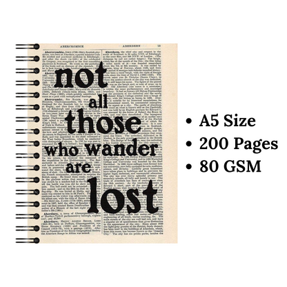 Not All Those who wander are lost Wiro Notebook
