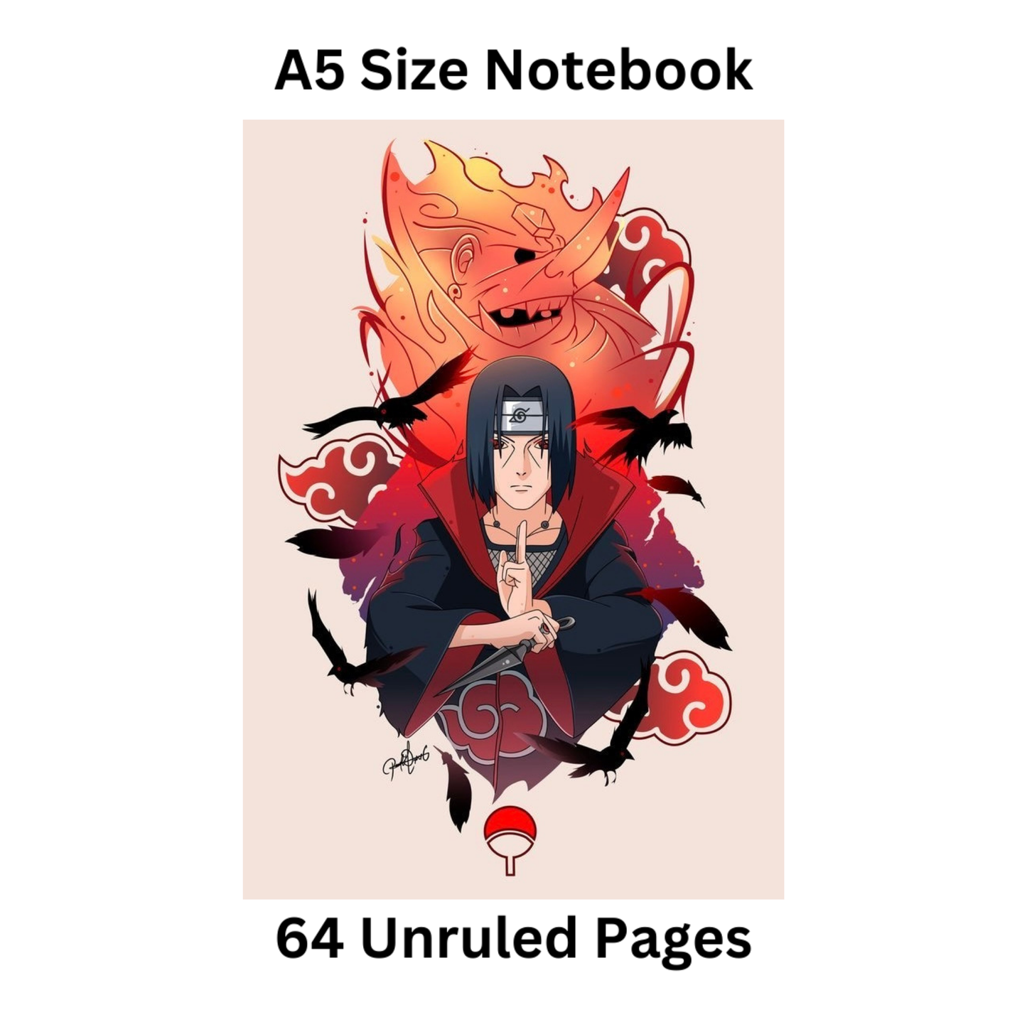 Uchiha itachi doodle notebook