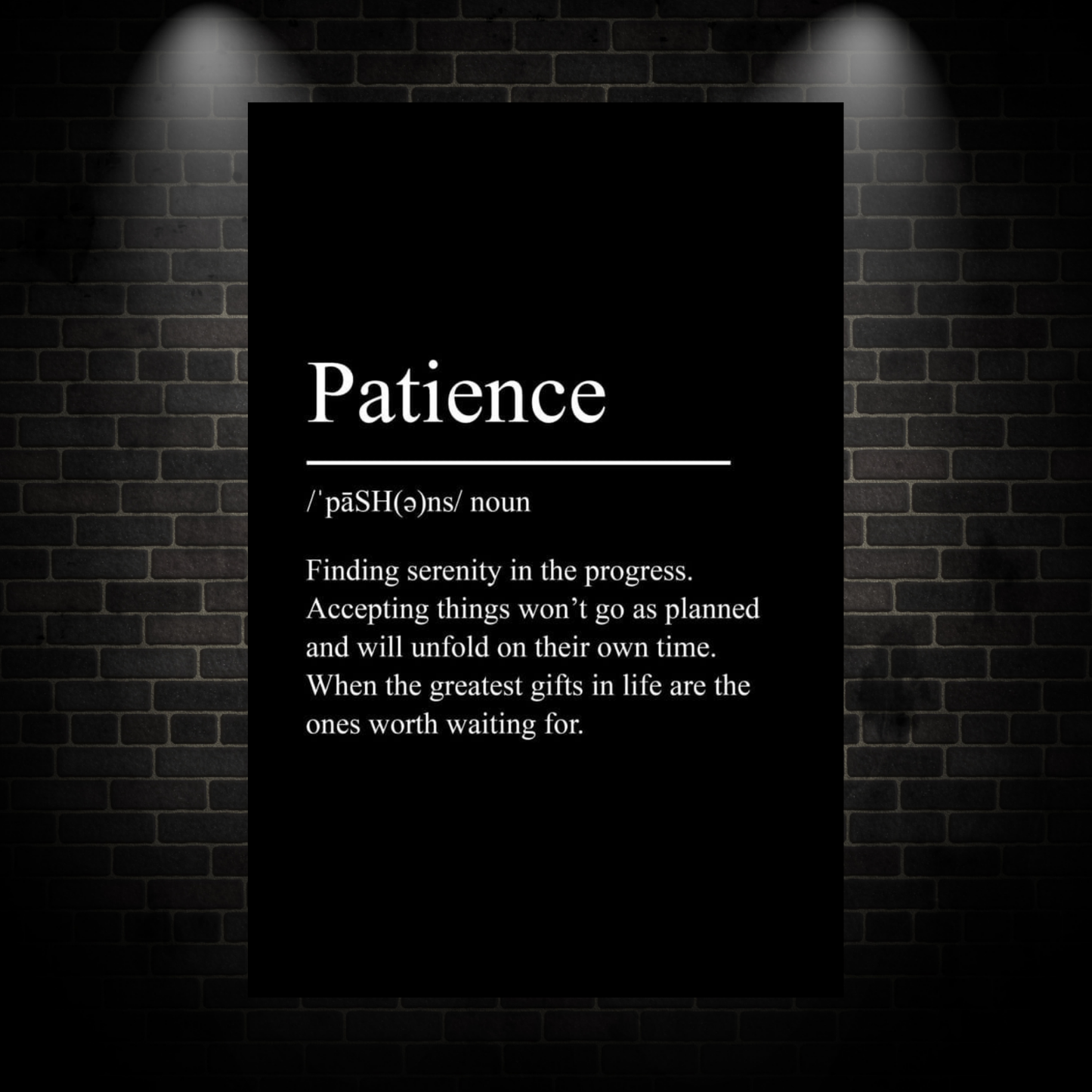Patience poster