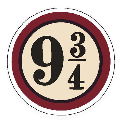 9 3/4 Harry Potter Sticker