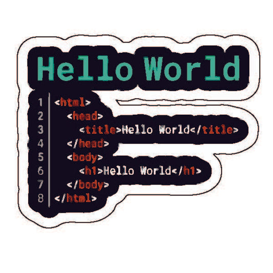 Hello World Sticker
