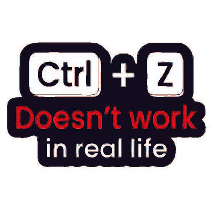 Control + Z Sticker