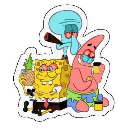 High Spongebob Sticker